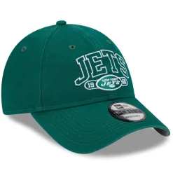 Hats|Kids^New York Jets Youth New Era Green Outline 9FORTY Adjustable Hat