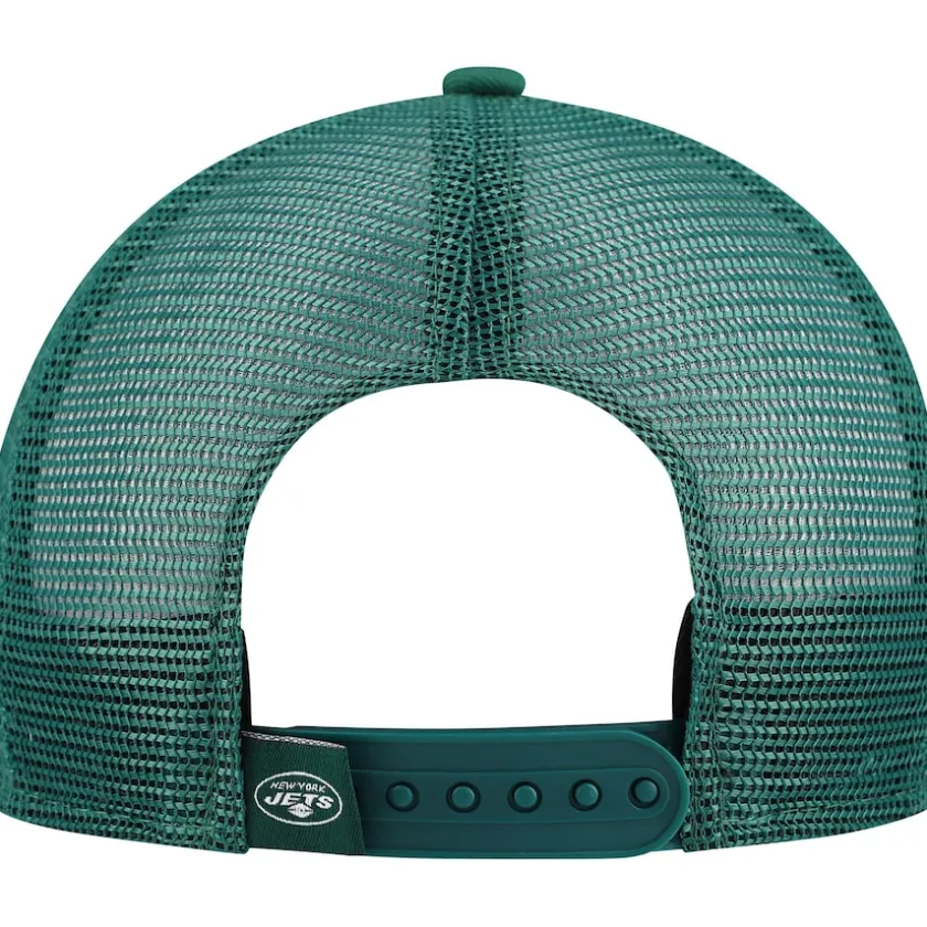 Hats|Kids^New York Jets Youth New Era White/Green Distressed 9FIFTY A-Frame Snapback Hat
