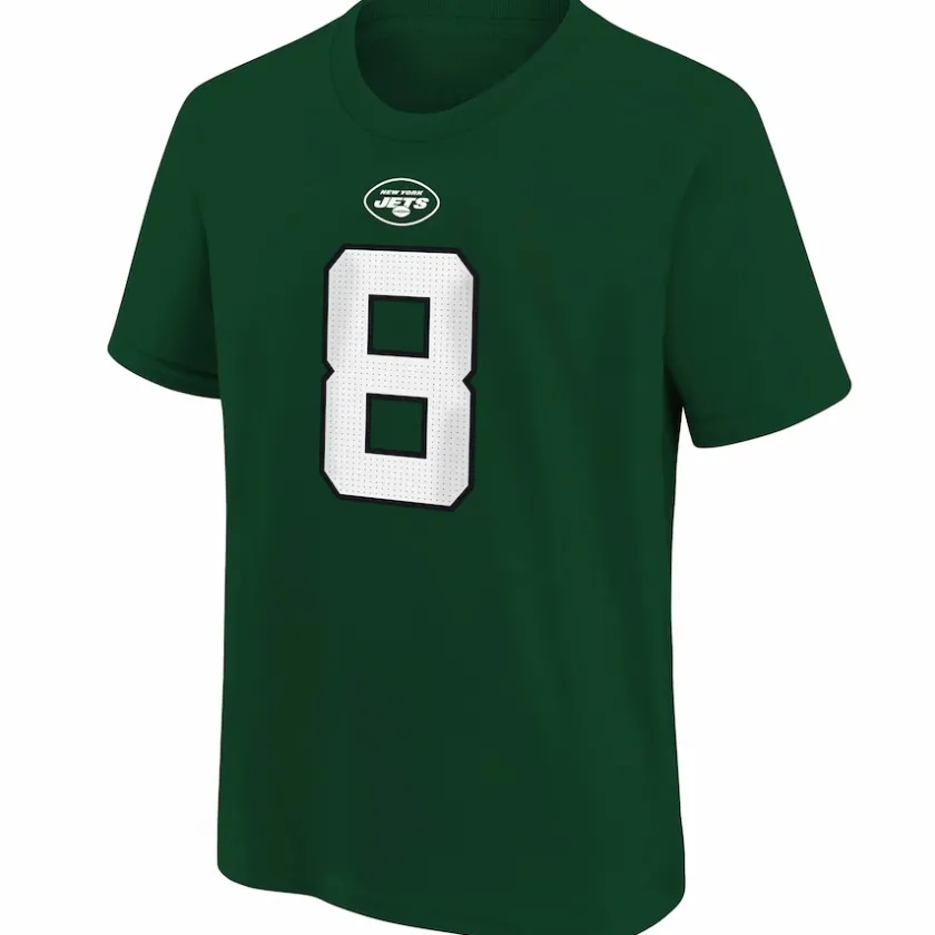 T-Shirts|Kids^New York Jets Youth Nike Aaron Rodgers Green Player Name & Number T-Shirt