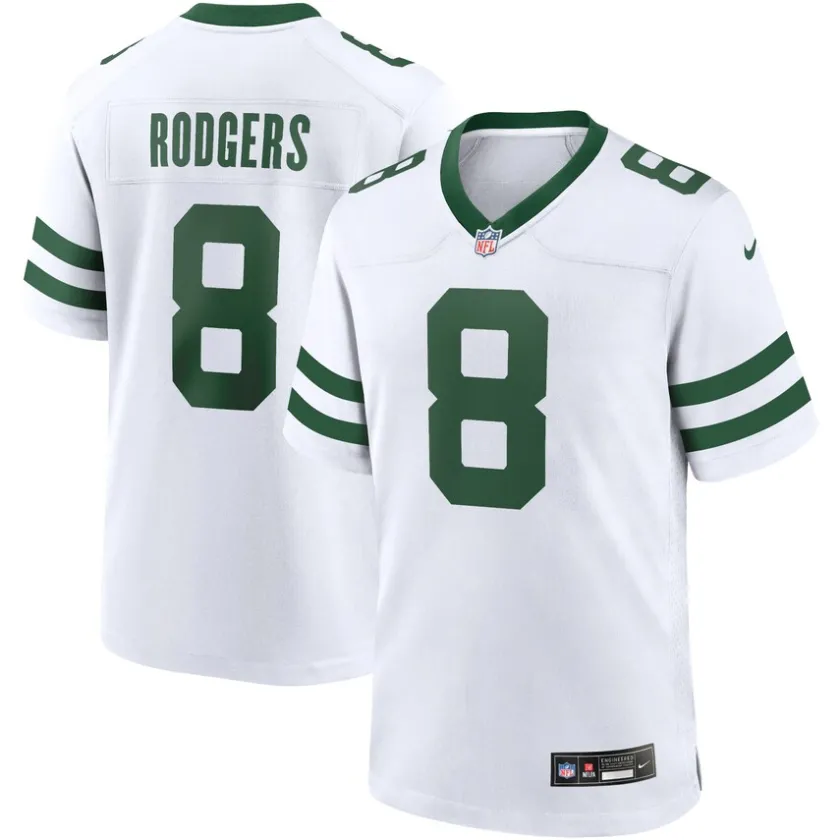 Jerseys|Kids^New York Jets Youth Nike Aaron Rodgers Legacy White Game Jersey