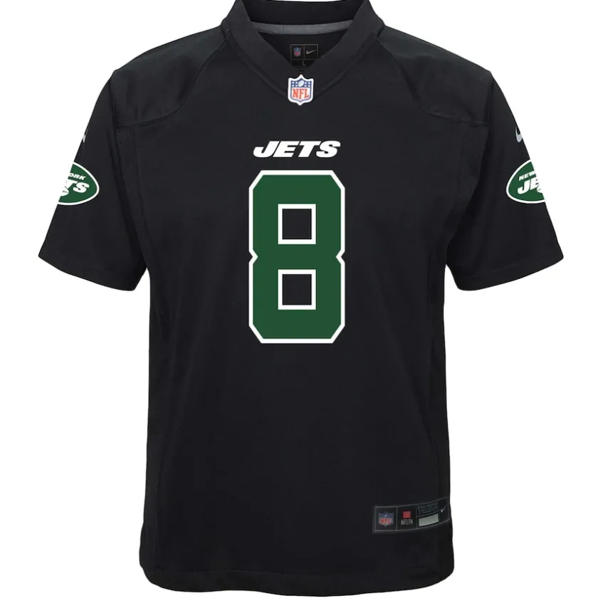 Jerseys|Kids^New York Jets Youth Nike Aaron Rodgers Black Game Fashion Jersey