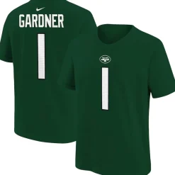T-Shirts|Kids^New York Jets Youth Nike Ahmad Sauce Gardner Green Player Name & Number T-Shirt