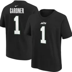 T-Shirts|Kids^New York Jets Youth Nike Ahmad Sauce Gardner Black Player Name & Number T-Shirt