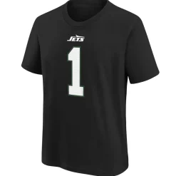T-Shirts|Kids^New York Jets Youth Nike Ahmad Sauce Gardner Black Player Name & Number T-Shirt