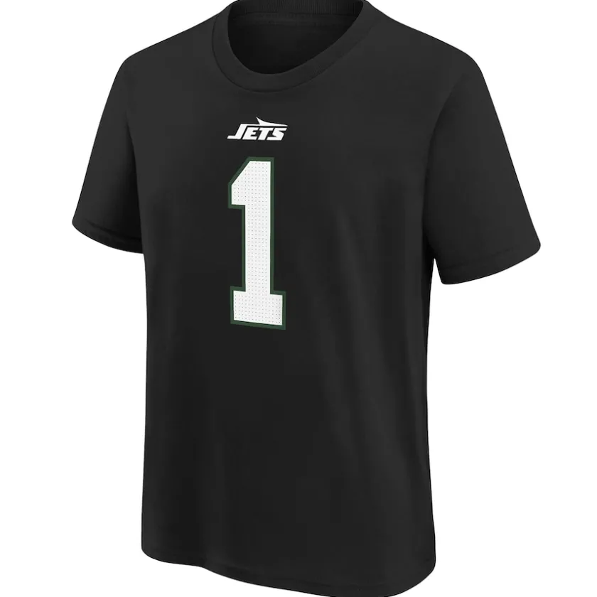 T-Shirts|Kids^New York Jets Youth Nike Ahmad Sauce Gardner Black Player Name & Number T-Shirt