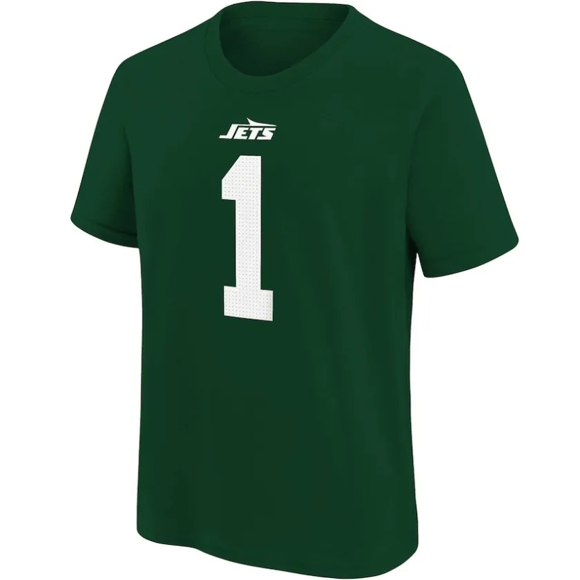 T-Shirts|Kids^New York Jets Youth Nike Ahmad Sauce Gardner Green Player Name & Number T-Shirt