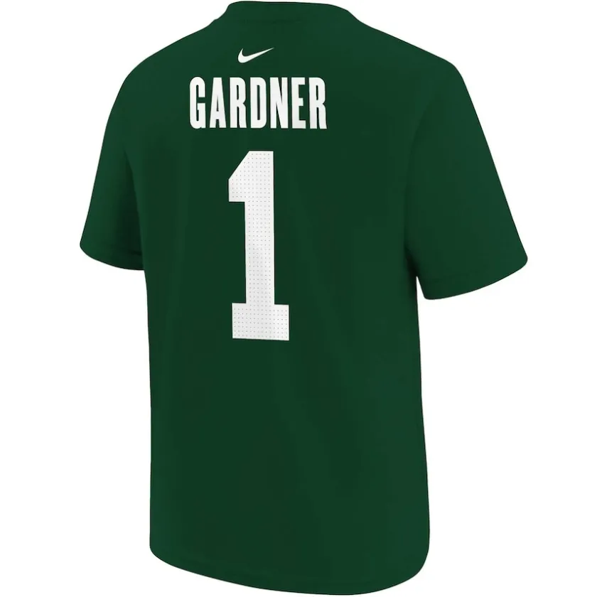T-Shirts|Kids^New York Jets Youth Nike Ahmad Sauce Gardner Green Player Name & Number T-Shirt