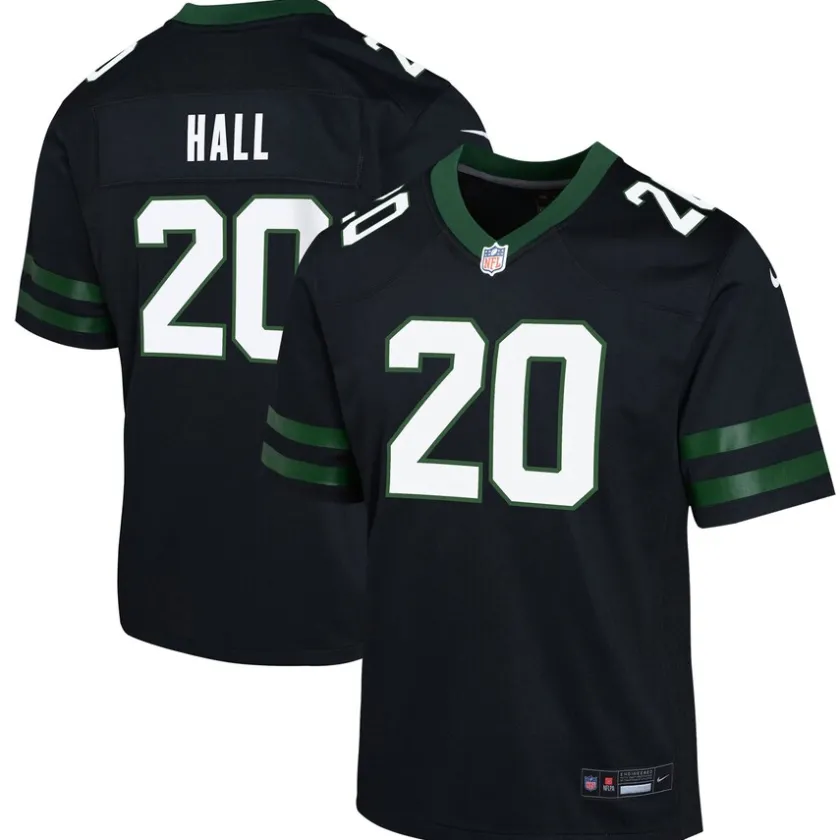 Jerseys|Kids^New York Jets Youth Nike Breece Hall Legacy Black Alternate Game Jersey