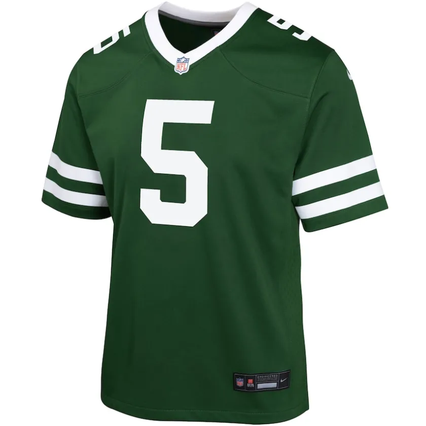 Jerseys|Kids^New York Jets Youth Nike Garrett Wilson Legacy Green Game Jersey