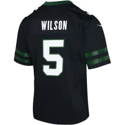 Jerseys|Kids^New York Jets Youth Nike Garrett Wilson Legacy Black Alternate Game Jersey