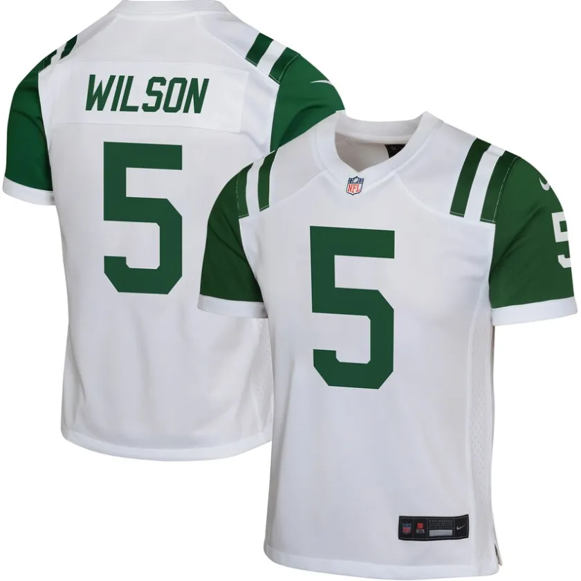 Jerseys|Kids^New York Jets Youth Nike Garrett Wilson White Classic Alternate Game Jersey