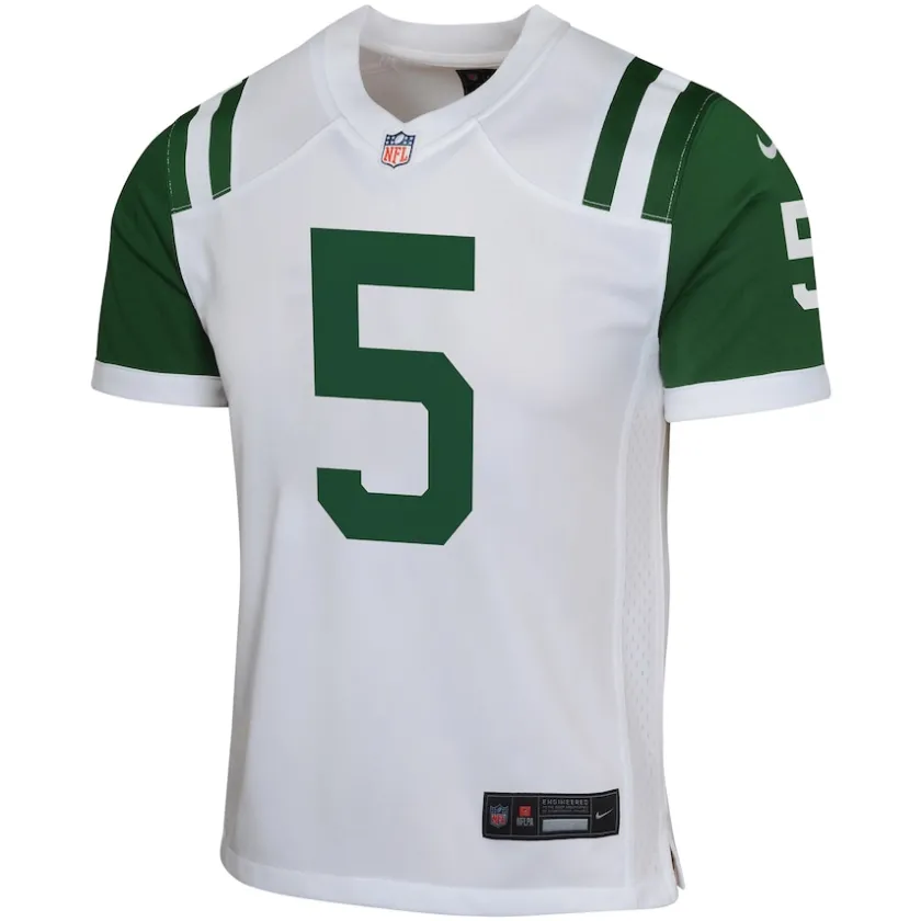 Jerseys|Kids^New York Jets Youth Nike Garrett Wilson White Classic Alternate Game Jersey