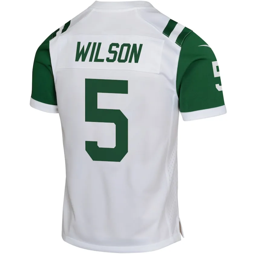 Jerseys|Kids^New York Jets Youth Nike Garrett Wilson White Classic Alternate Game Jersey