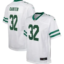 Jerseys|Kids^New York Jets Youth Nike Michael Carter Legacy White Game Jersey