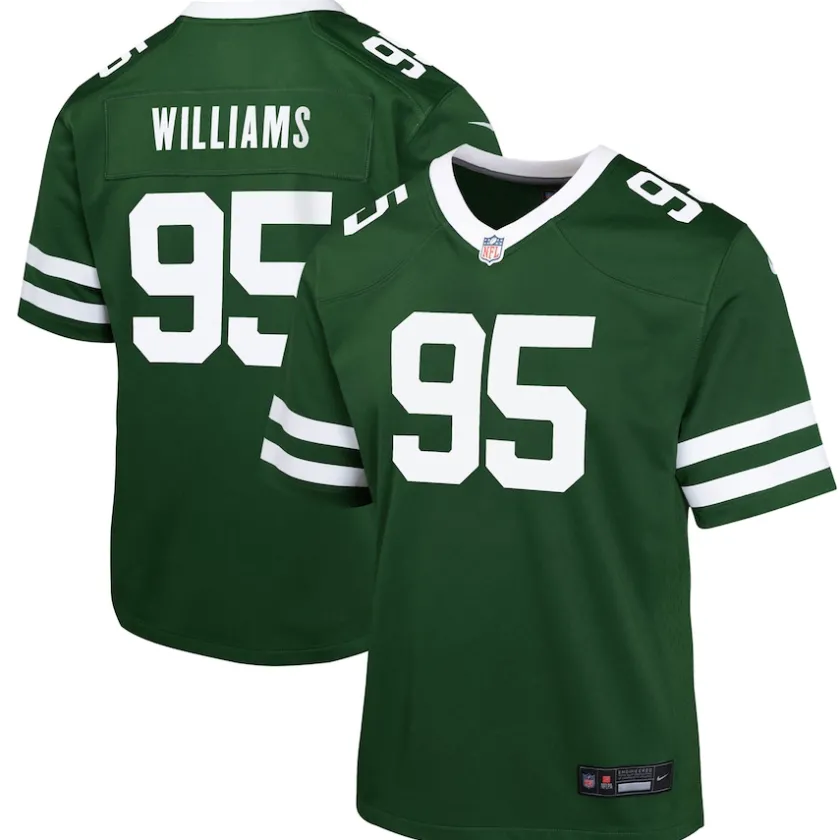 Jerseys|Kids^New York Jets Youth Nike Quinnen Williams Legacy Green Game Jersey