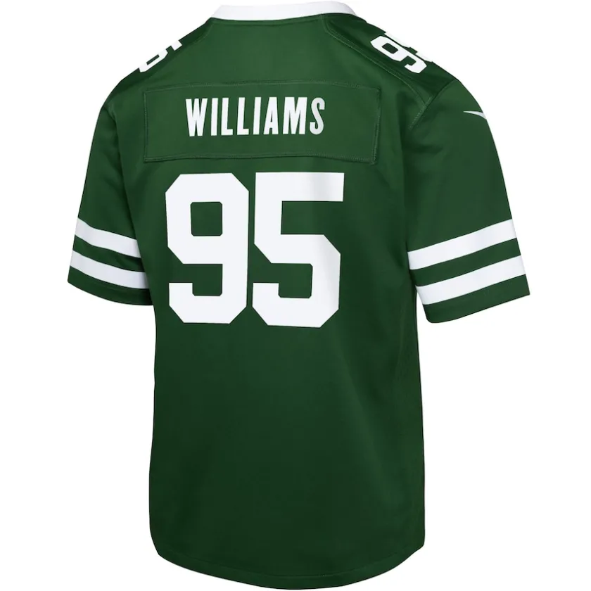 Jerseys|Kids^New York Jets Youth Nike Quinnen Williams Legacy Green Game Jersey