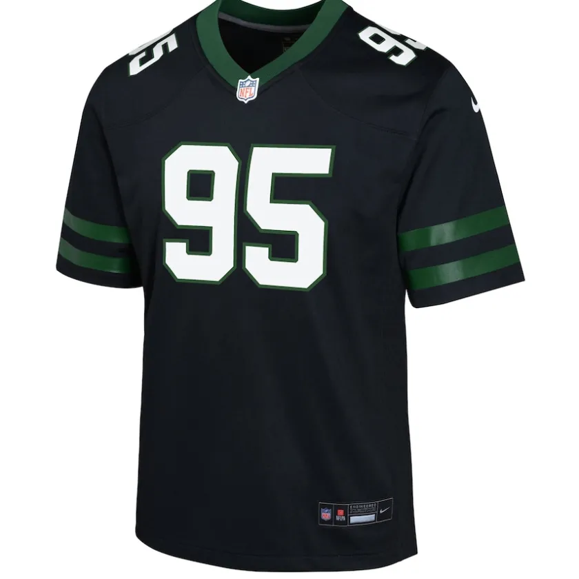 Jerseys|Kids^New York Jets Youth Nike Quinnen Williams Legacy Black Alternate Game Jersey