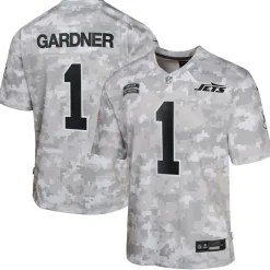 Jerseys|Kids^New York Jets Youth Nike Sauce Gardner Arctic Camo 2024 Salute To Service Game Jersey