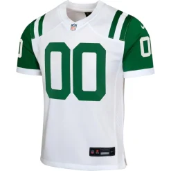 Jerseys|Kids^New York Jets Youth Nike White Classic Alternate Custom Replica Jersey