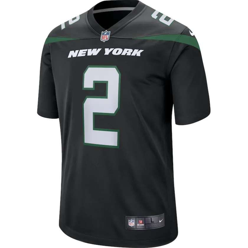Jerseys|Kids^New York Jets Youth Nike Zach Wilson Black Game Jersey
