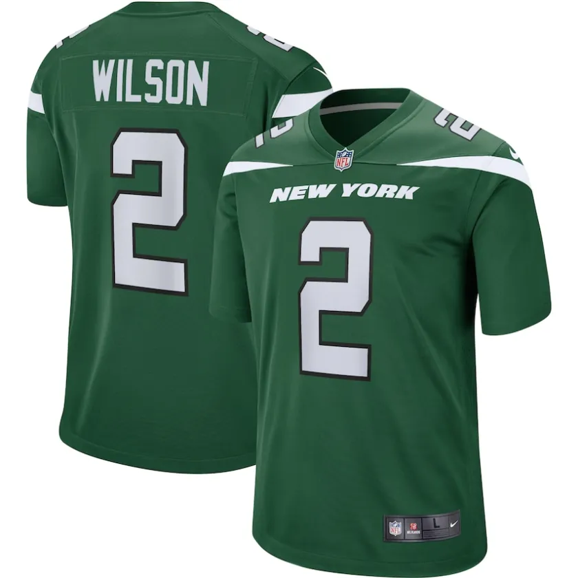 Jerseys|Kids^New York Jets Youth Nike Zach Wilson Gotham Green Game Jersey