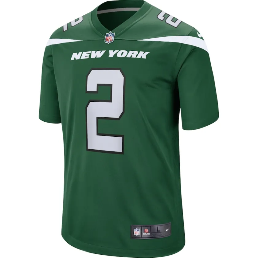 Jerseys|Kids^New York Jets Youth Nike Zach Wilson Gotham Green Game Jersey