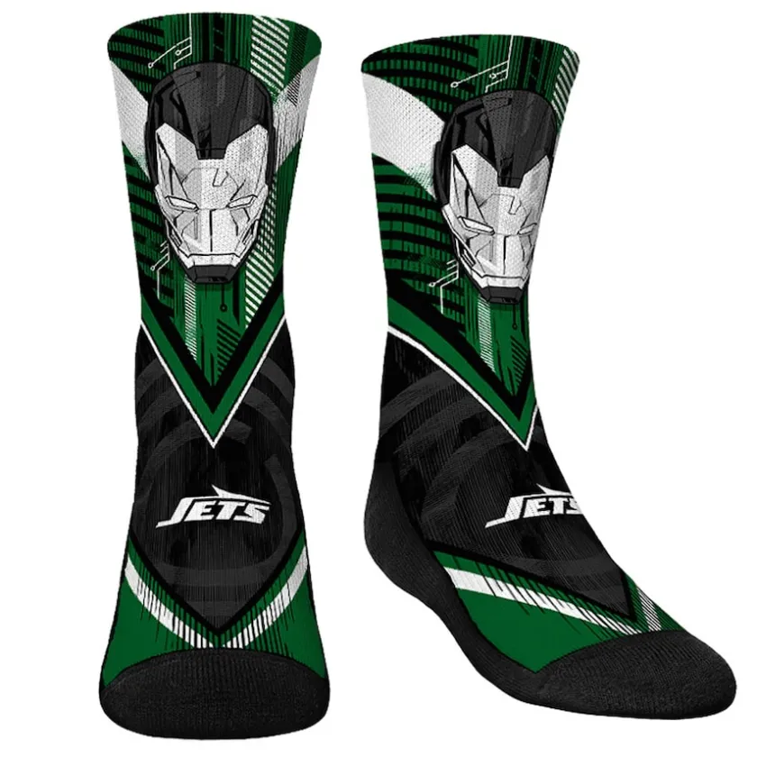 Shoes & Socks^New York Jets Youth Rock Em Socks 3-Pack Crew Socks