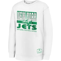 Sweatshirts & Fleece|Kids^New York Jets Youth White Retro Big Game Fleece Pullover Sweatshirt