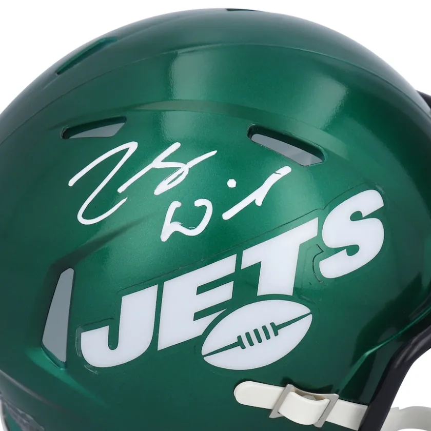 Autographed Items|Helmets^New York Jets Zach Wilson Autographed Riddell Speed Mini Helmet